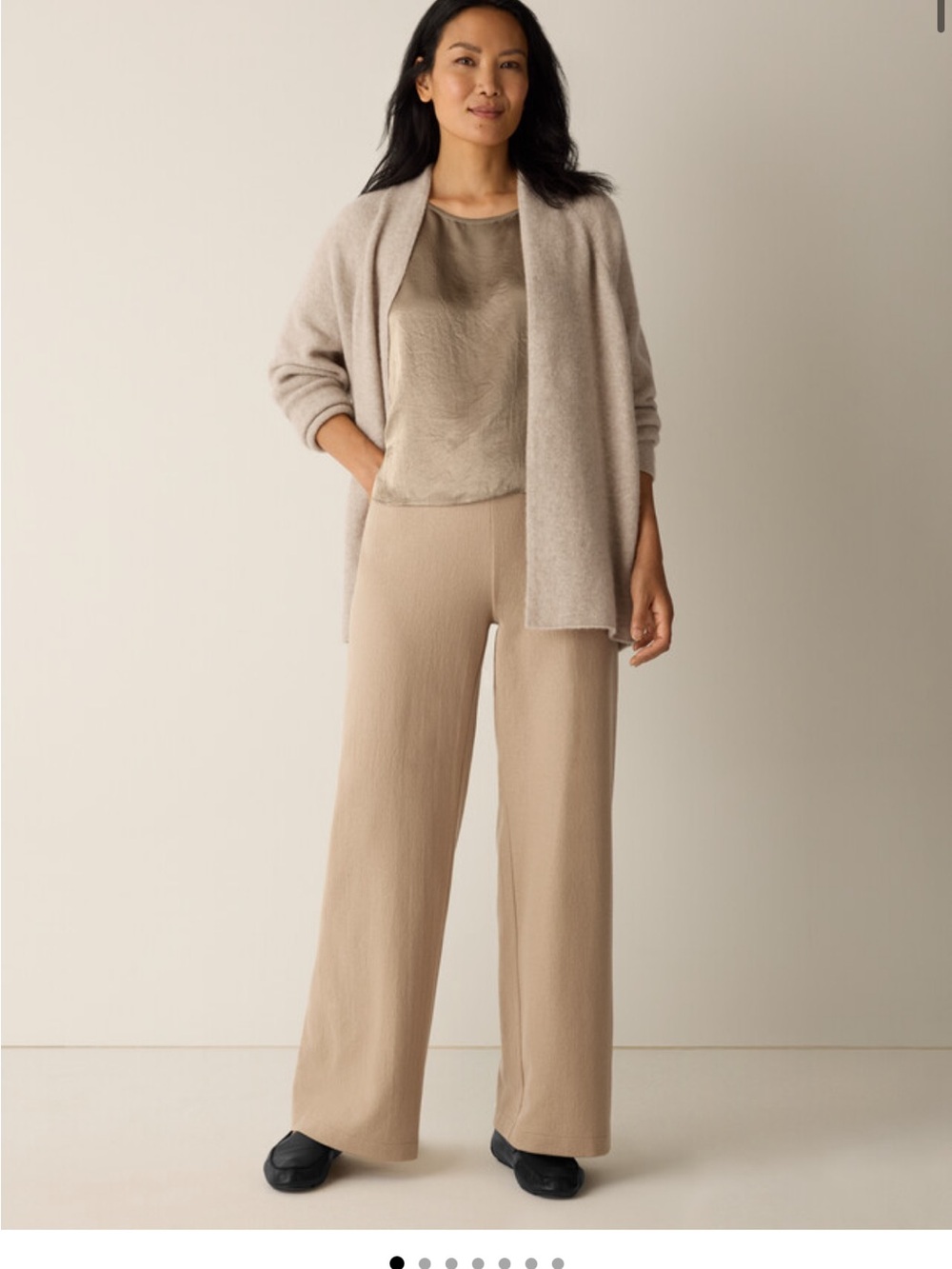 Felted Wool Jersey Wide-Leg Pant in Regenerative Wool